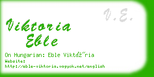viktoria eble business card